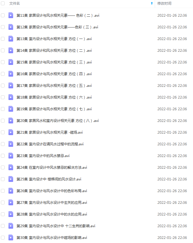 家居与室内设计风水视频教程-真传国学