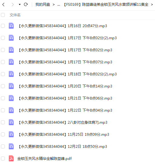 陈益峰唯一弟子金锁玉关风水讲课录音11集全,15个小时高清音频。-真传国学