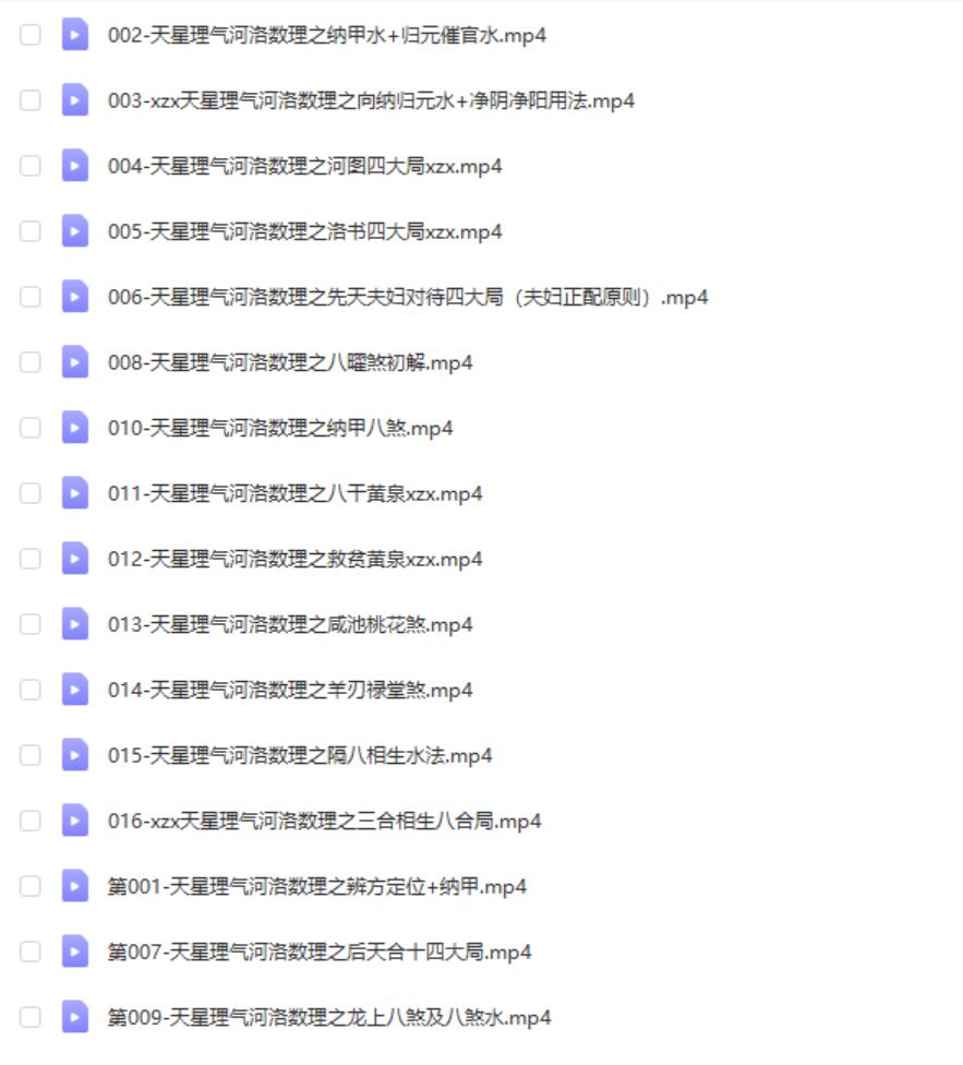 东灵易占天星风水河洛理气16集视频-真传国学