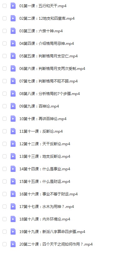 李极泉新派八字基础理论20集-真传国学