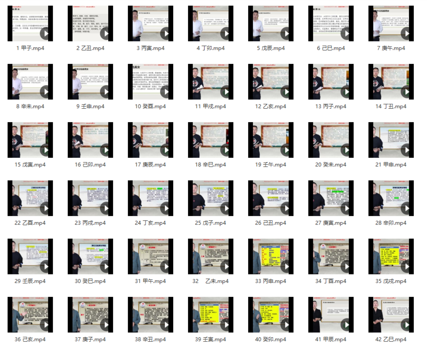 夏光明弟子主讲《六十甲子日柱吉凶直断不传之秘》视频60集 百度网盘下载-真传国学