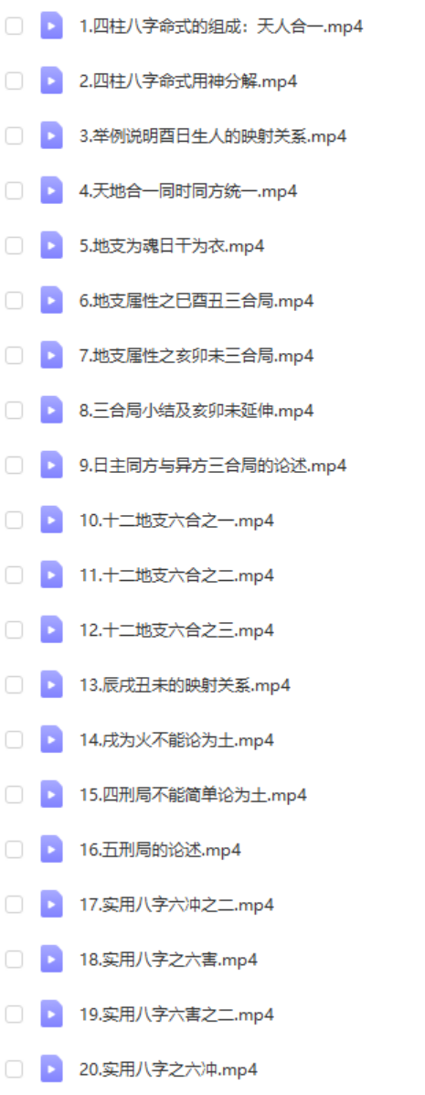 刘世存-《人生基因八字命理》视频40集(完整版)-真传国学