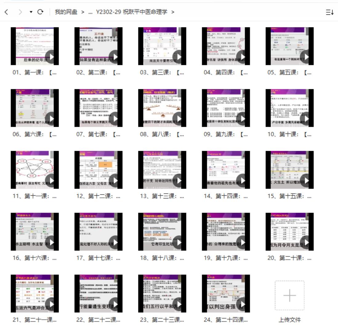 祝跃平中医命理学 课程视频24集!-真传国学