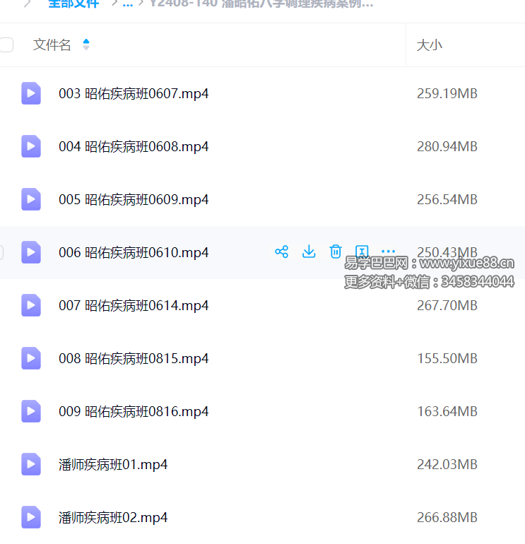 潘昭佑八字调理疾病案例班视频+讲义共9集-真传国学