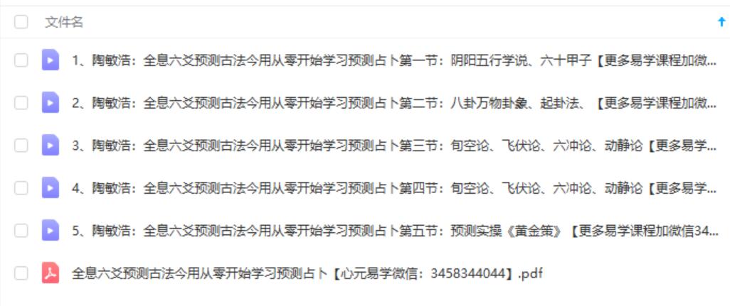 陶敏浩:全息六爻预测古法今用从零开始学习预测占卜-真传国学