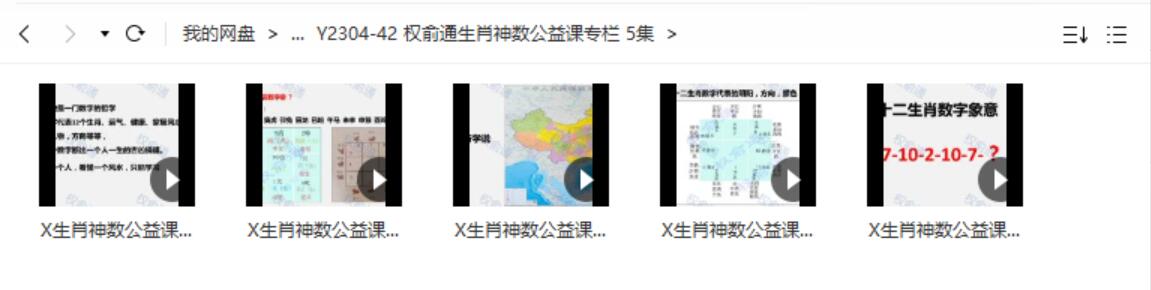 权俞通生肖神数公益课专栏 5集-真传国学