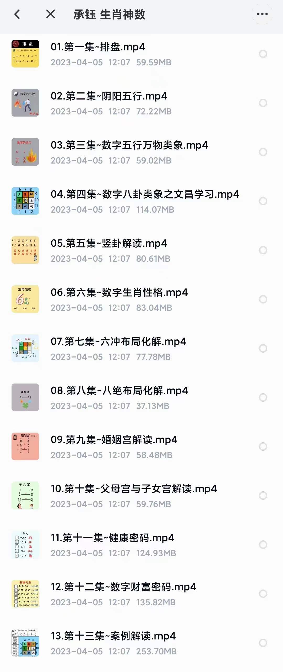 承钰 生肖神数13集-真传国学
