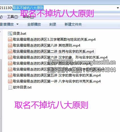 严一心取名不掉坑八大原则视频8集-真传国学