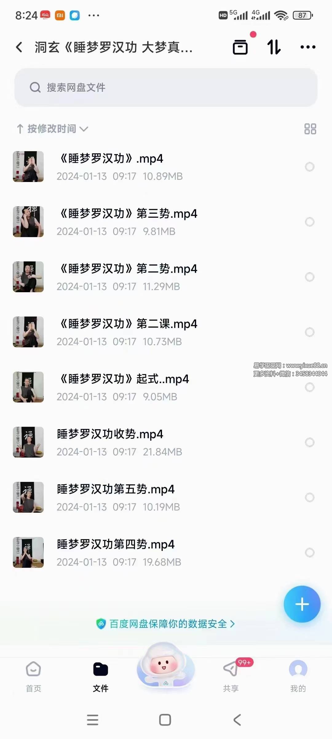 洞玄《睡梦罗汉功 大梦真法》视频8集-真传国学