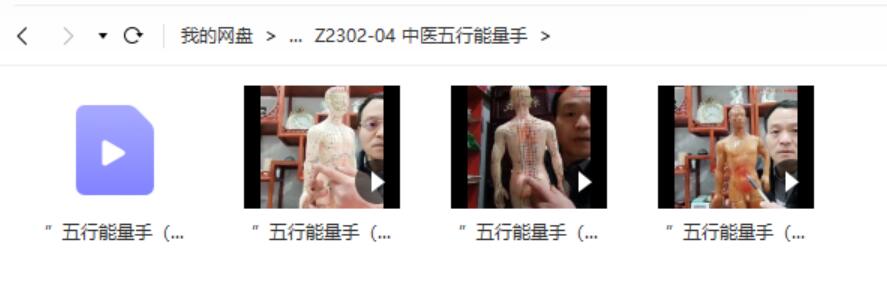 中医五行能量手(私密+整形+产后+正骨+点穴)视频4集 百度云-真传国学