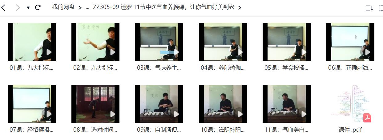 迷罗 11节中医气血养颜课,让你气血好美到老-真传国学