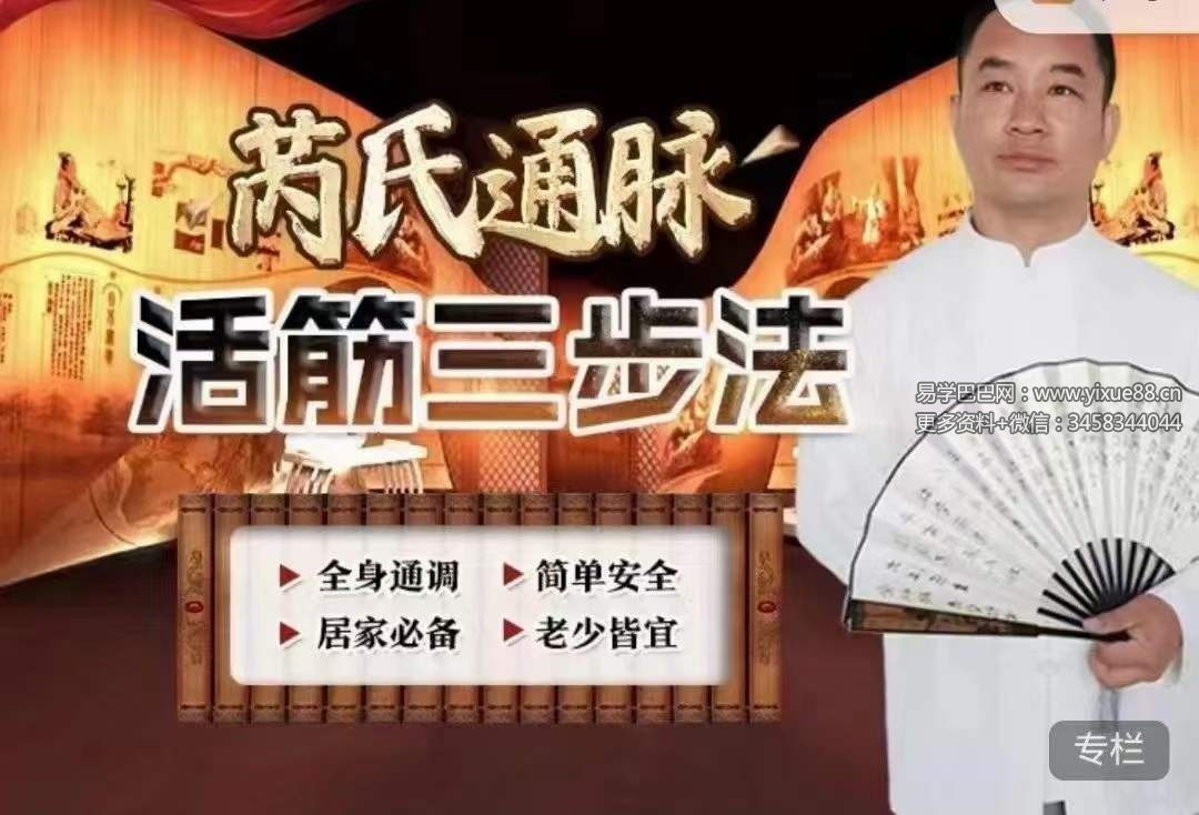 芮喜东 芮氏通脉活筋三步法12集-真传国学