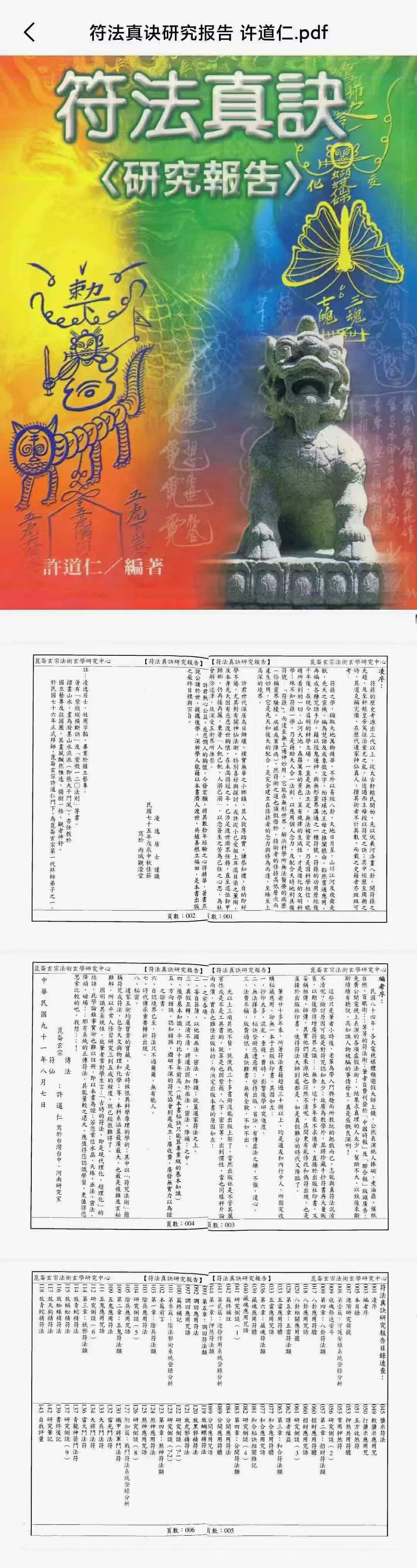 许道仁 符法真诀研究报告-真传国学