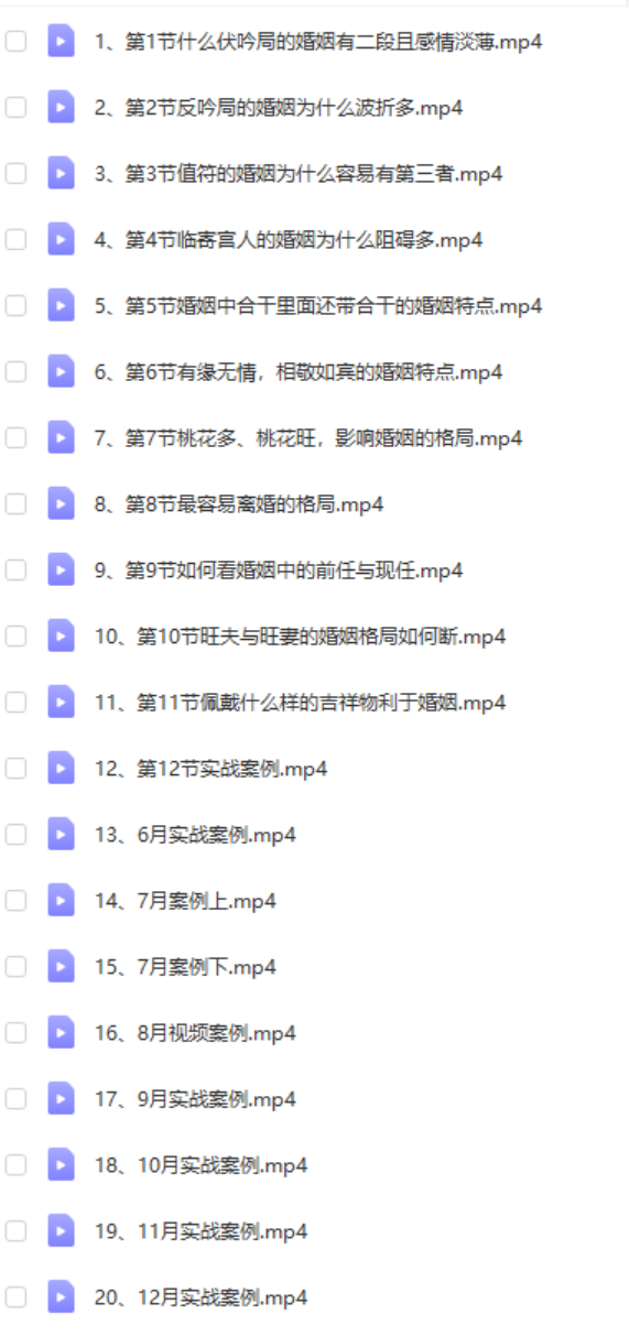 童坤元 婚姻、桃花实战训练营20集 百度网盘下载-真传国学