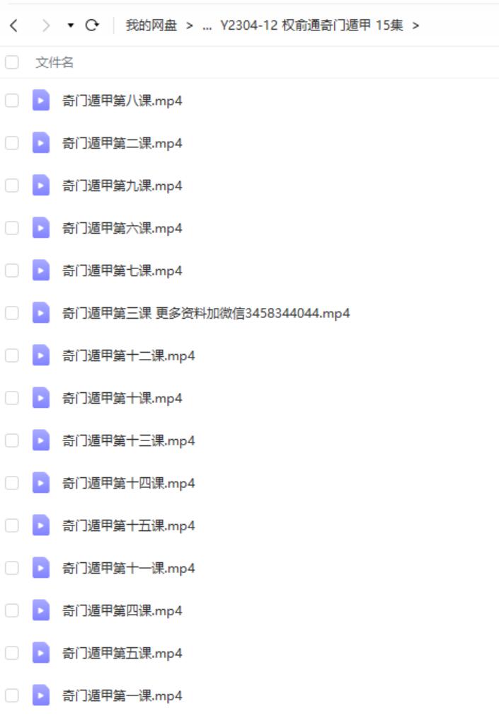 权俞通奇门遁甲 15集-真传国学