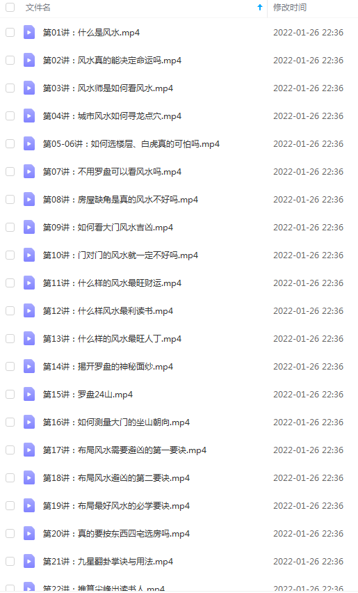 图片[3]-王进武 家居风水入门与精通 课程视频36讲-真传国学