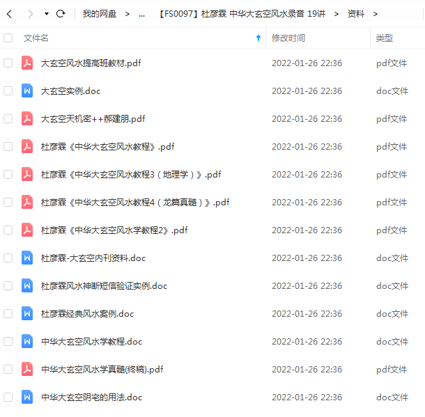 图片[2]-杜彦霖 中华大玄空风水录音 19讲+资料-真传国学