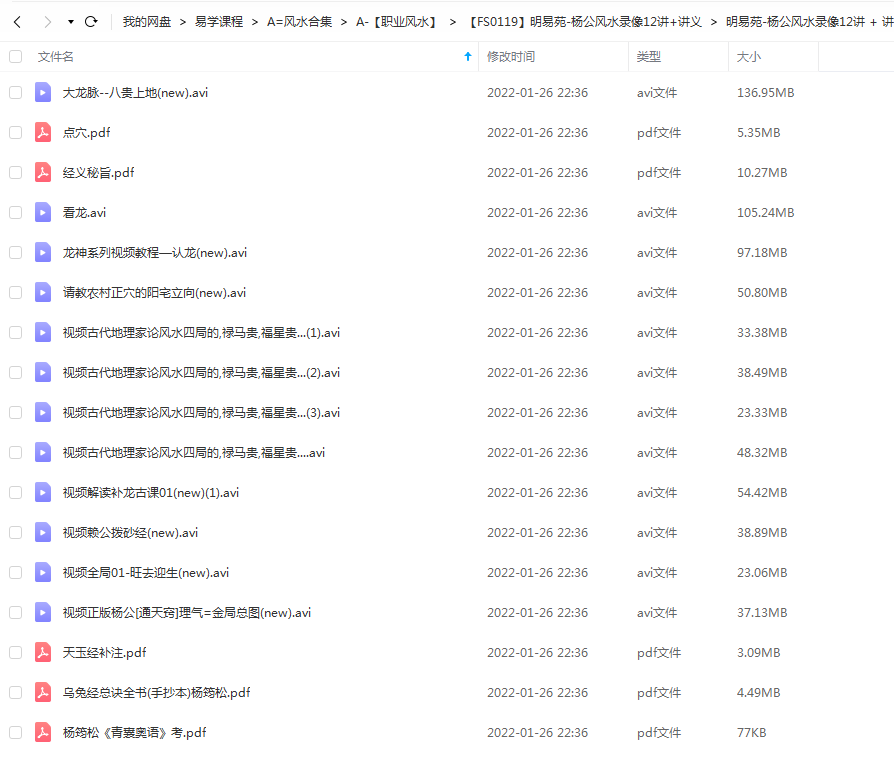 图片[2]-明易苑-杨公风水录像12讲+讲义-真传国学