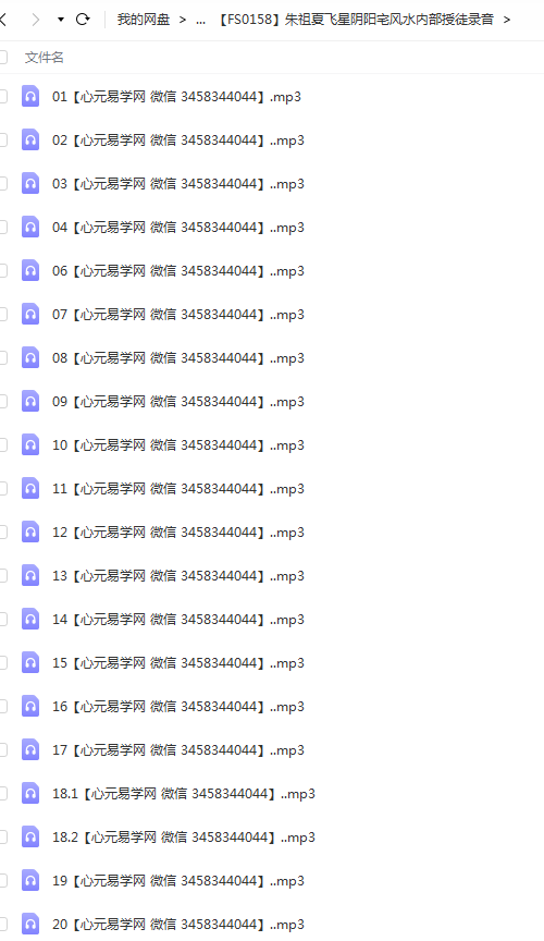 朱祖夏飞星阴阳宅风水内部授徒录音-真传国学