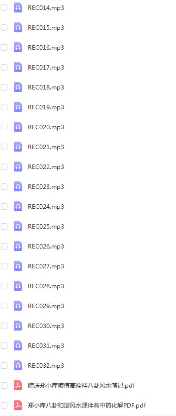 图片[2]-郑小库八卦和谐风水高清面授录音20个小时加课件-真传国学