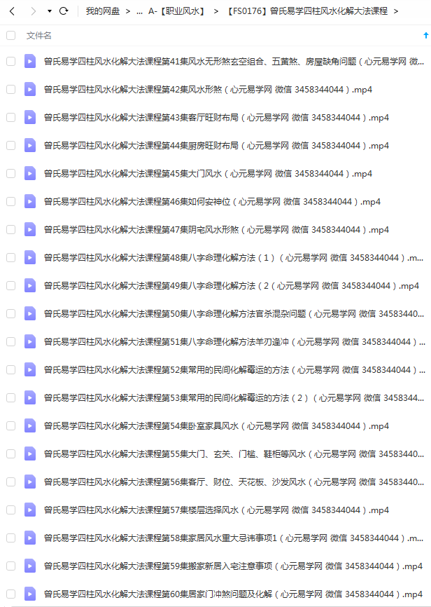 图片[3]-曾老师四柱风水化解大法课程高清录像视频64集15个小时 夸克网盘下载-真传国学