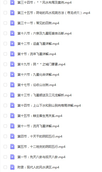 图片[2]-九麟轩元宁居士玄空风水课程视频37集 百度云下载！-真传国学