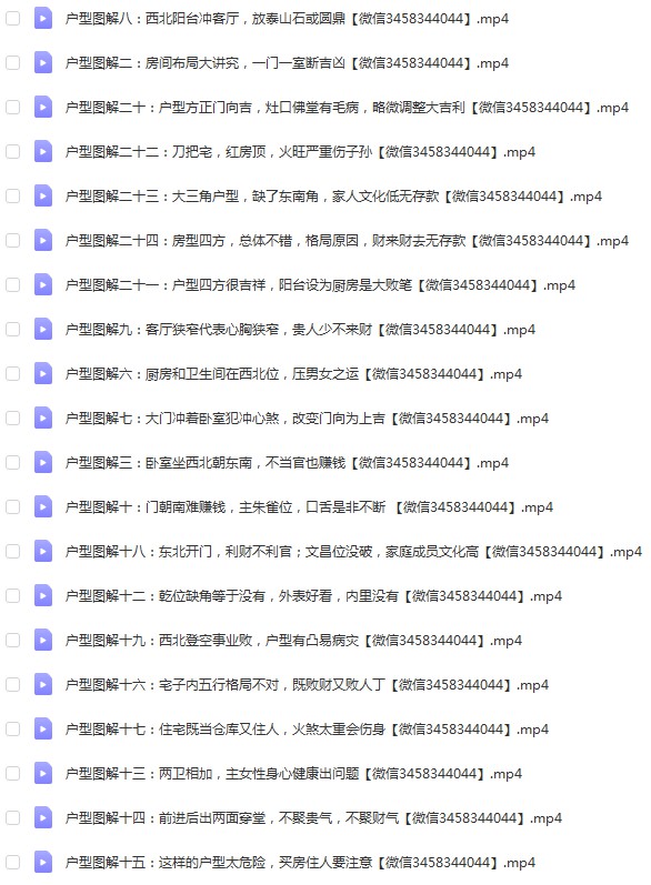 《李计忠户型风水图解系列》24例视频24集 百度云下载！-真传国学