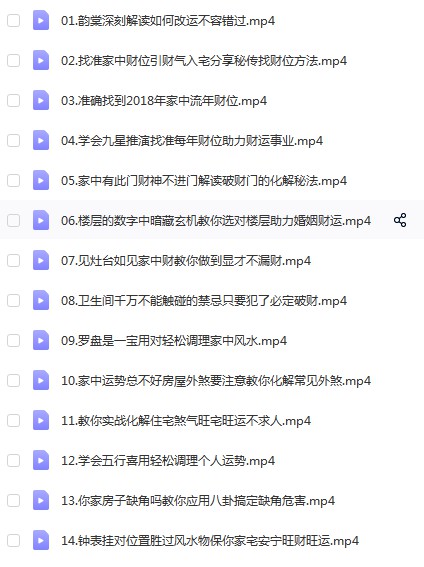 张昀棠大有玄机风水课程《完整版》14集视频-真传国学