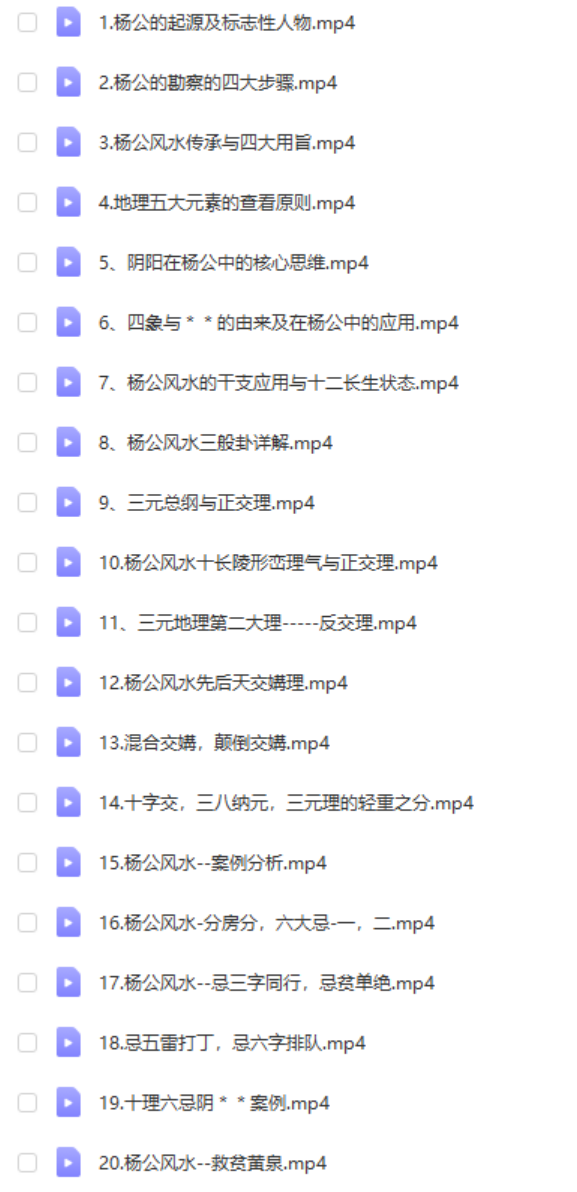 赵禹竹 杨公风水技能深化系列课 22集 百度网盘-真传国学