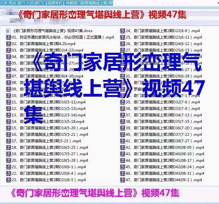 图片[2]-林毅 奇门家居堪舆线上营2期 百度网盘下载-真传国学