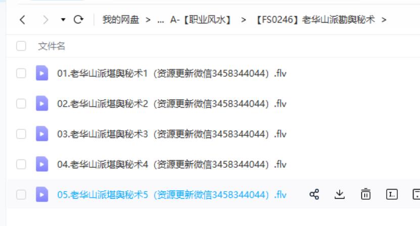 老华山派勘舆秘术课程视频5集-真传国学