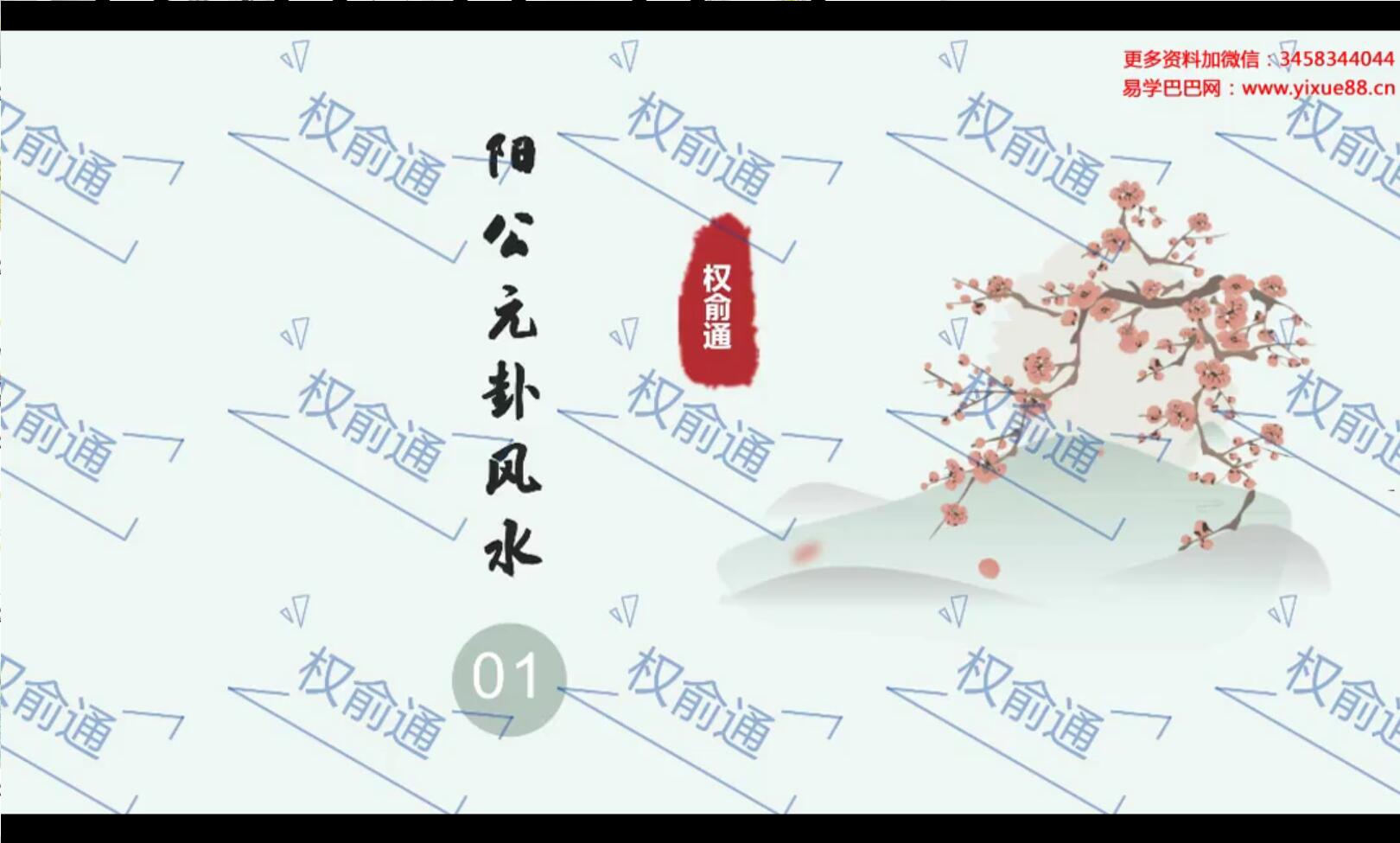 图片[3]-权俞通杨公元卦风水 27集-真传国学