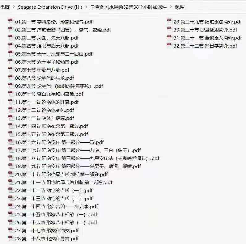 图片[2]-壬雪阁雪壬老师阳宅风水培训 32集-真传国学