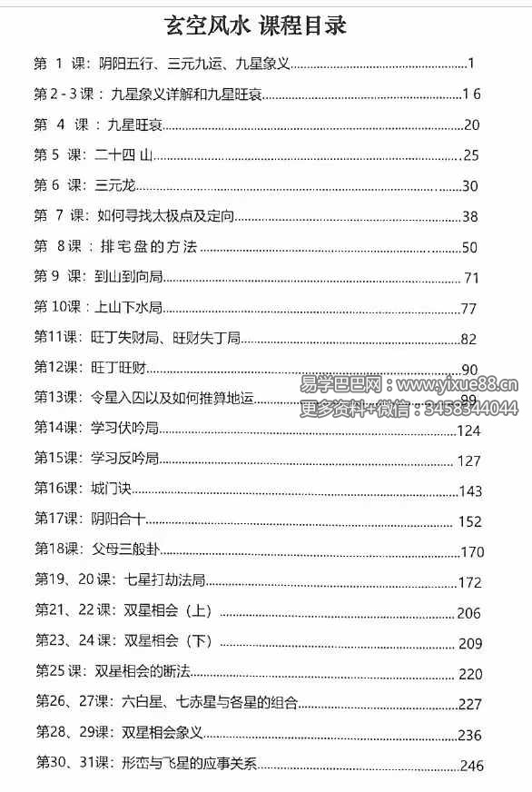 图片[2]-李双林 第一期玄空风水讲义264页-真传国学