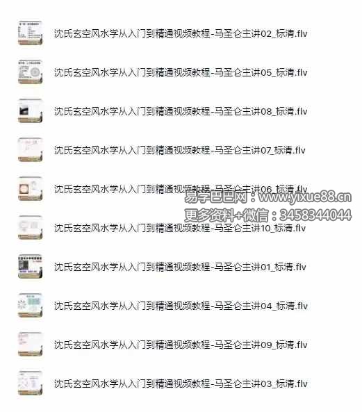 马圣伦 浓氏玄空风水学从入门到精通10集-真传国学