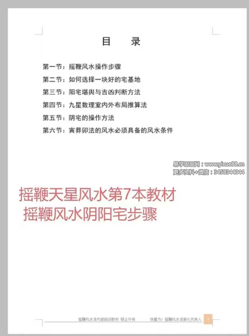 图片[8]-奏伦诗祖师 张重为皇家摇鞭风水《摇鞭风水峦头秘法消砂纳水》9本-真传国学