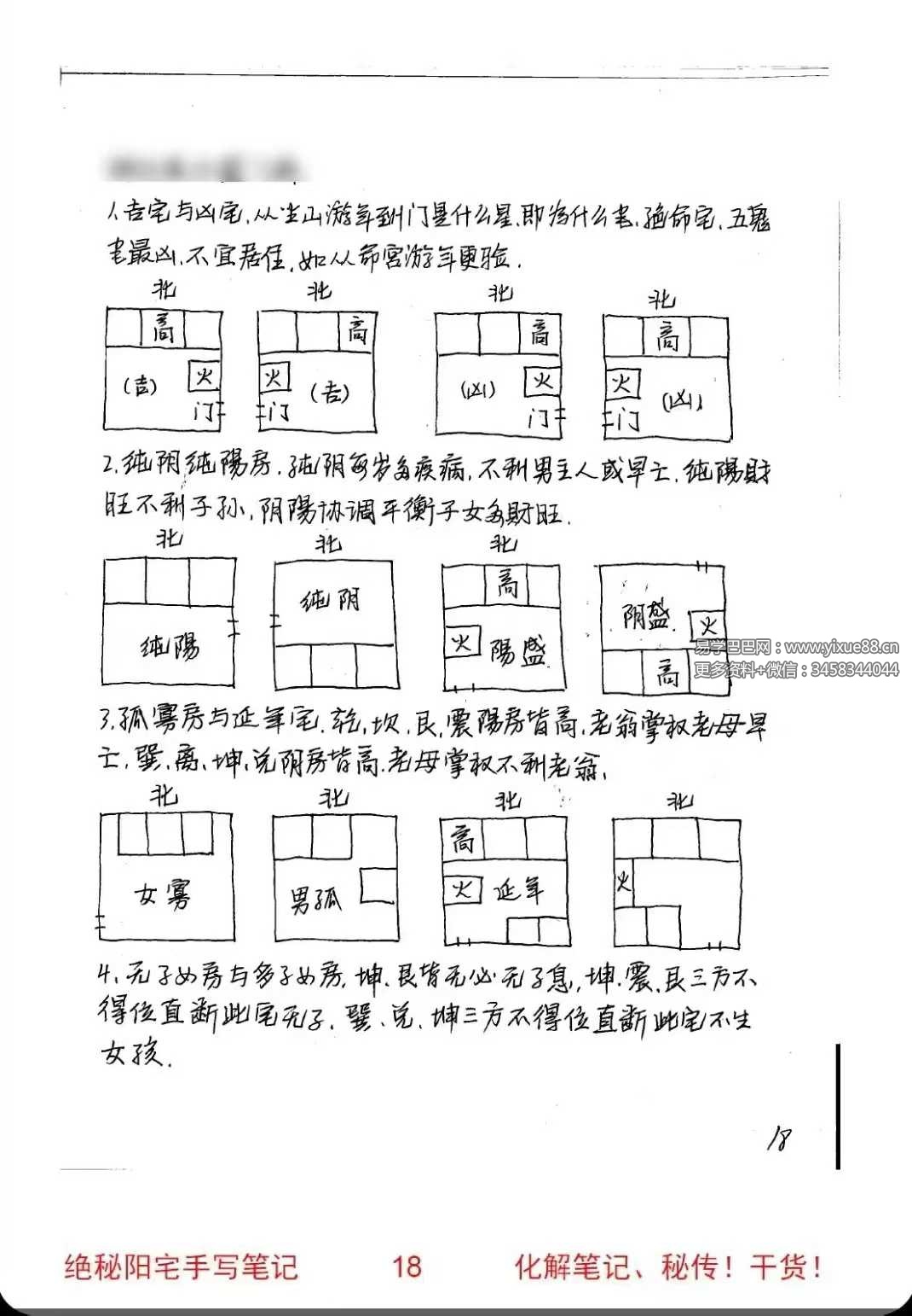 图片[7]-绝秘阳宅手写笔记资料 弟子班绝密资料8套合集 共365页-真传国学