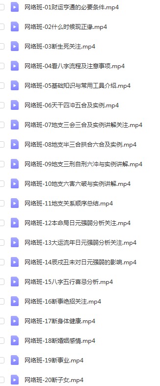 图片[3]-板哥八字入门到高级65集视频 百度云下载！-真传国学