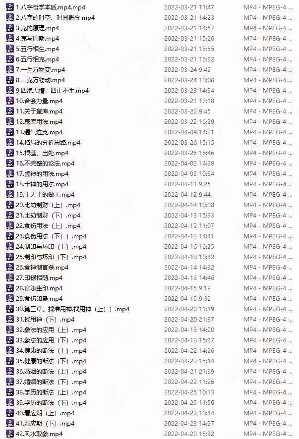 图片[3]-道谷学院 文曾超厉害四柱八字实操+高级 124集视频 百度云下载！-真传国学