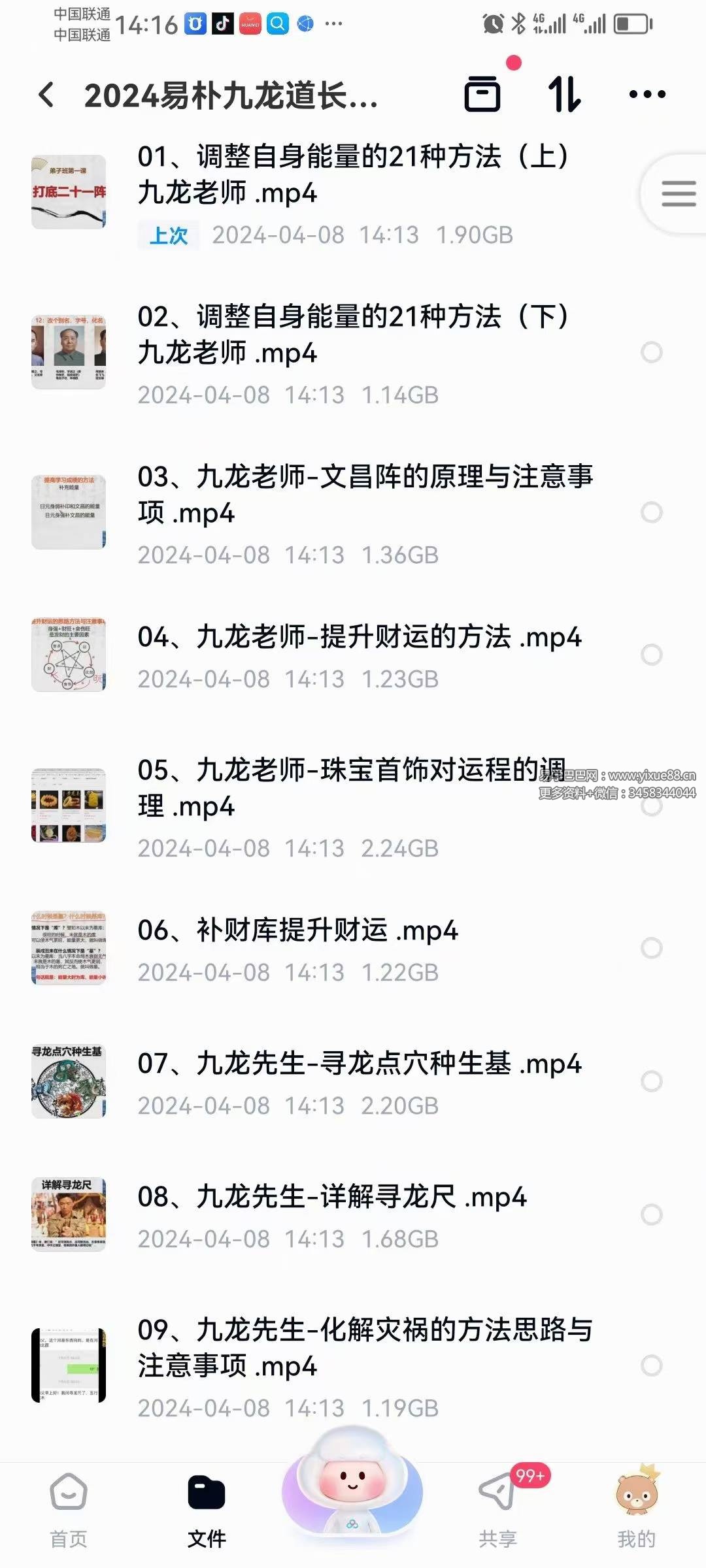 图片[2]-2024易朴 九龙道长八字提升财运弟子班（化解 化煞 讨债阵法 文昌阵 提升财运的方法） 53集-真传国学