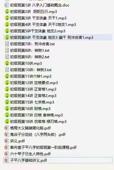 图片[7]-客舟堂子平命理初级录音文档+中级录音文档-真传国学