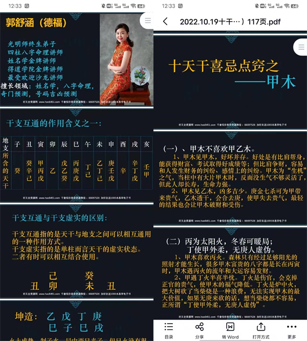 图片[3]-光明师 郭舒涵 德福《天干喜忌细论点窍》 7小时20分长视频1集-真传国学