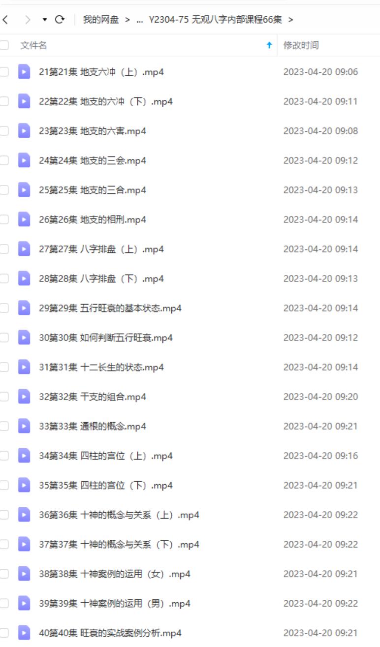 图片[2]-无观八字内部课程66集 无观《四柱八字‬命理学》-真传国学