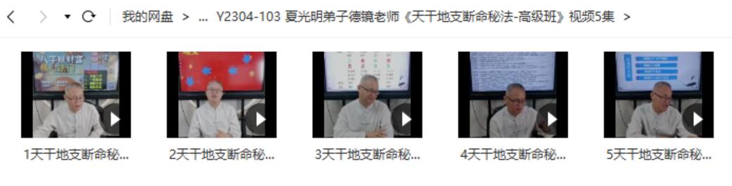 德镜老师《天干地支断命秘法-高级班》视频5集-真传国学