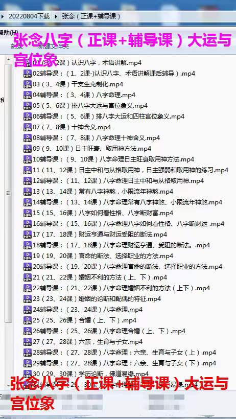 图片[2]-张念八字系统课（正课+辅导课）58集-真传国学