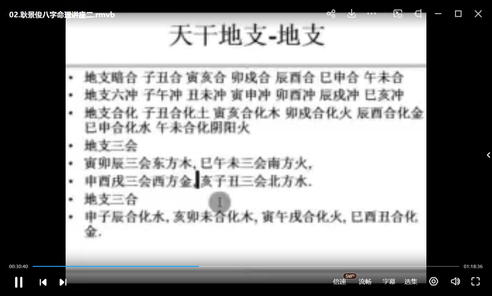 图片[2]-耿景俊 八字命理讲座视频11集（全网缺第7集）-真传国学
