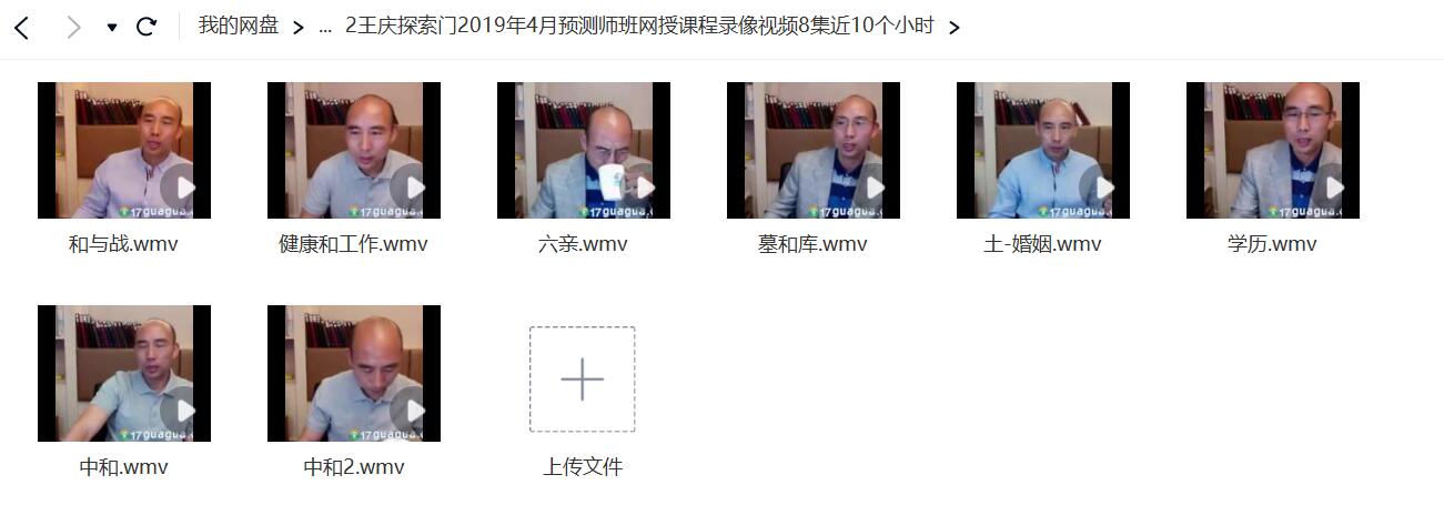 图片[4]-王庆2019年4月探索门八字课程 3套 移动云盘下载-真传国学