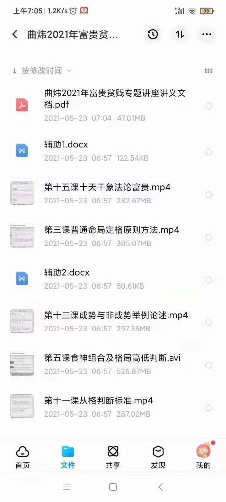 图片[6]-曲炜2021年富贵贫贱专题讲座课程直播录制视频+配套讲义教材文档 夸克网盘下载-真传国学
