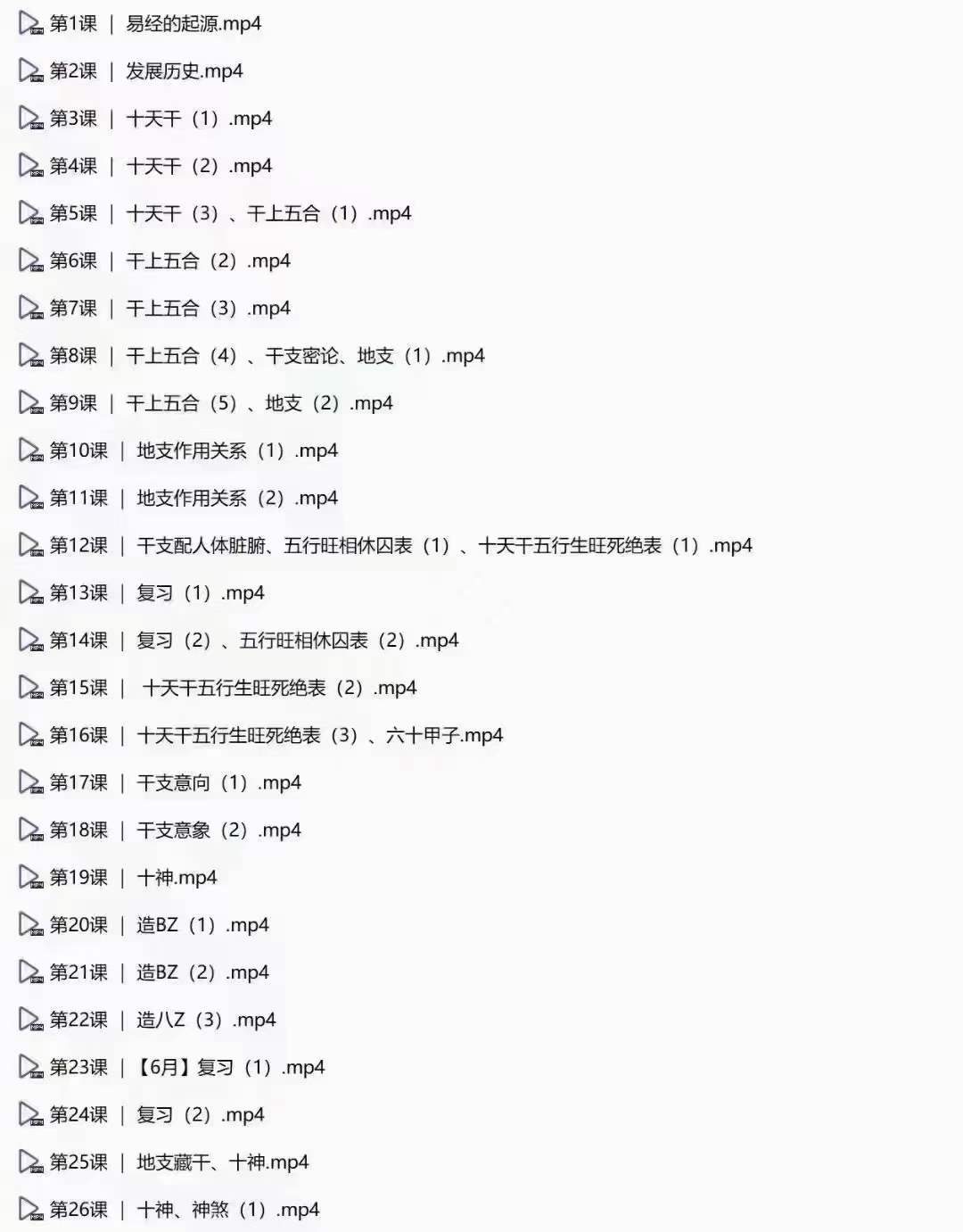 图片[4]-2020年翟家昆仑八字易学专业班 130集-真传国学