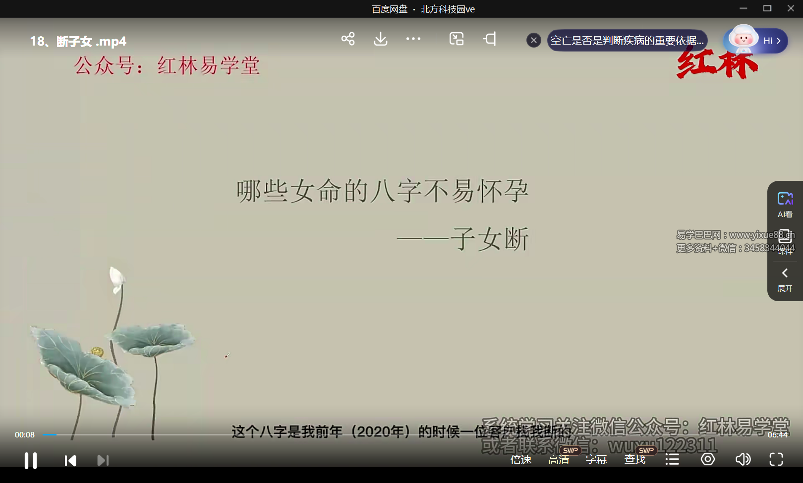 图片[4]-红林老师滴天髓加子平八字33集-真传国学